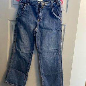 Children’s place utility jeans. Size 12 husky. Adjustable waist. EUC